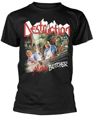 Destruction T-shirt Mad Butcher - Noir