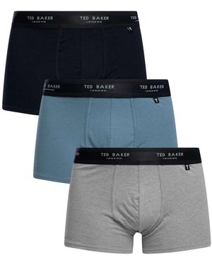 Ted Baker Caleçons Pack de 3 troncs - Noir