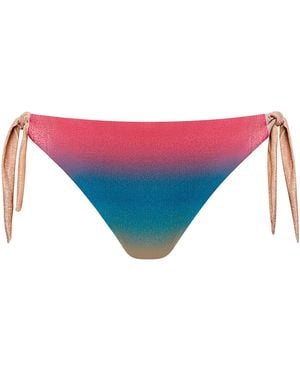 Lisca Maillots De Bain Bas Maillot Slip De Bain À Nouettes Cairo - Bleu