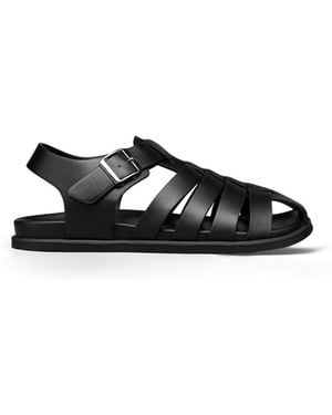 Kebello Sandales plates Sandales H, Noir