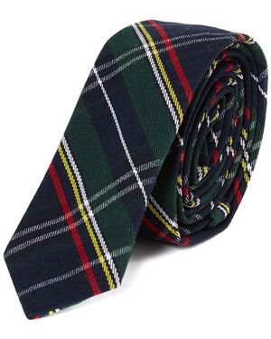 Harrington Cravates et accessoires Cravate écossaise bleu marine