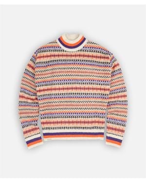 Oxbow Pull Pull jacquard rayé ALPS - Rose