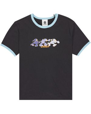 Element T-shirt Second Nature Ringer W - Noir