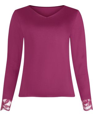 Lisca Pyjamas / Chemises de nuit Pyjama pantalon top manches longues RUTH - Violet