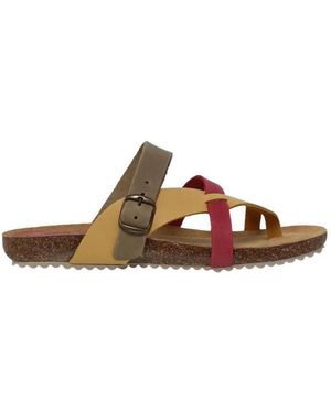 Blusandal Sandales plates - Marron