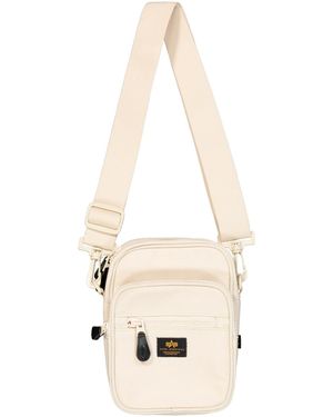 Alpha Industries Sac Label Messenger Bag S - vintage white - Neutre