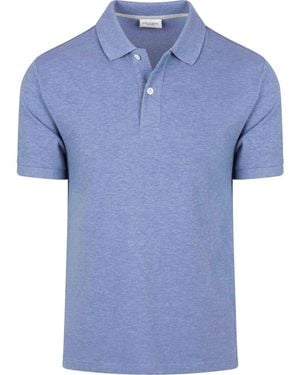 Profuomo Polo Polo Piqué Mélangé Bleu