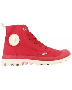 Palladium Baskets Montantes Chaussures 74470 - Rouge