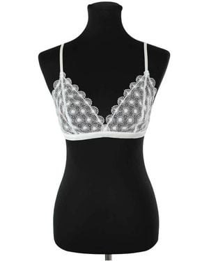LIVY Triangles / Sans armatures Soutien-gorge blanc - Noir