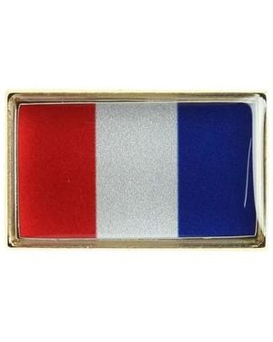 Clj Charles Le Jeune Broches Pin's Drapeau Français Rectangulaire - Bleu