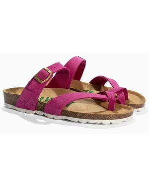 Bayton Sandales Sandales en cuir suedé DIANE pour - Rose