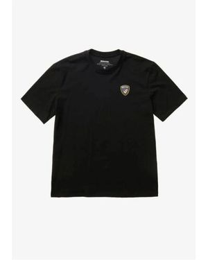 Blauer T-shirt - Noir