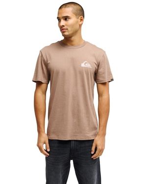 Quiksilver T-Shirt Ev Mini Logo - Marron