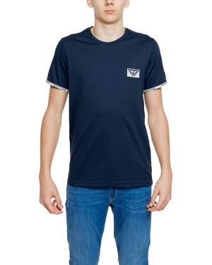 EA7 Polo Shirt Lange Mouw 110853 4R755 - Blauw