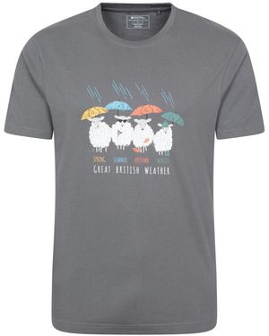 Mountain Warehouse T-shirt Great British Weather - Gris