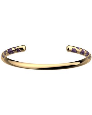Les Georgettes Bracelets Jonc Les Cadettes Girafe bandeau violet - Métallisé