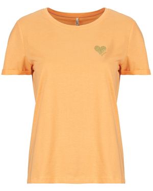 ONLY T-Shirt Onlkita Life - Orange
