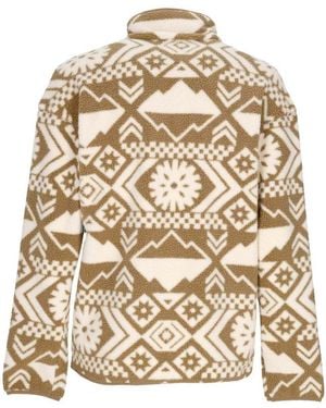 Columbia Blouson Helvetia Half Snap Fleece Checke - Neutre