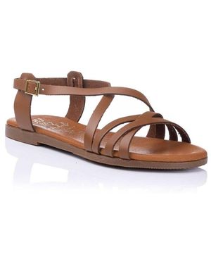 Oh My Sandals Sandales plates Sandale plate - Brenda - Marron