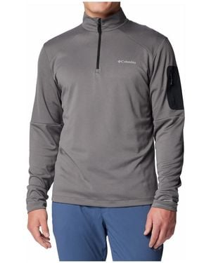 Columbia Veste Tech Knit 1/4 Zip - Gris