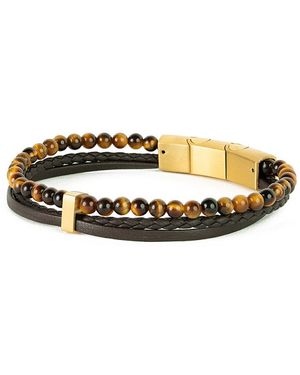 Gemini Bracelets Bracelet Terra Brown M-L - Métallisé