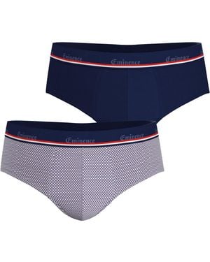 EMINENCE Slips Lot De 2 Slips Homme Fait En France - Bleu