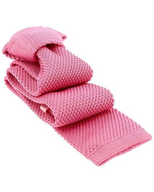 Clj Charles Le Jeune Cravates et accessoires Cravate tricot ARCOBALENO - Rose