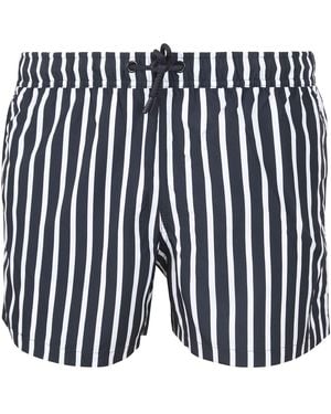 Björn Borg Maillots de bain Short de Bain Rayures Marine - Bleu
