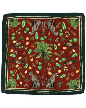 Simon Carter Costumes et cravates Pochette - Vert