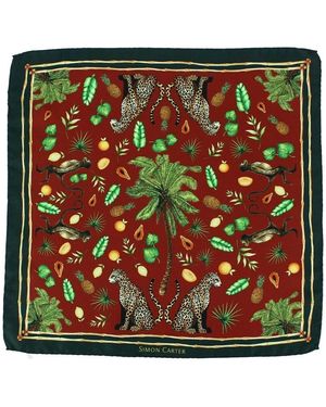 Simon Carter Costumes et cravates Pochette - Vert