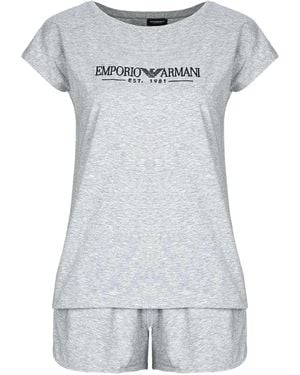 Emporio Armani Pyjamas/ Nachthemden Nightwear Pyjama - Grau