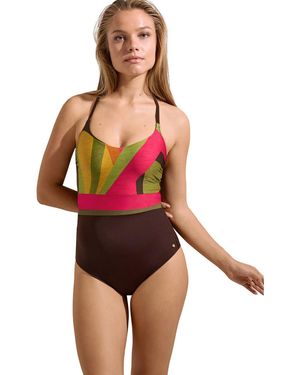 Lisca Badpak Eendelig Zwempak Met Beugel Meerdere Posities Viviero - Rood