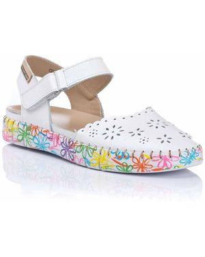 The Happy Monk Sandales plates Sandalia en piel - Plantilla de gel - Bleu
