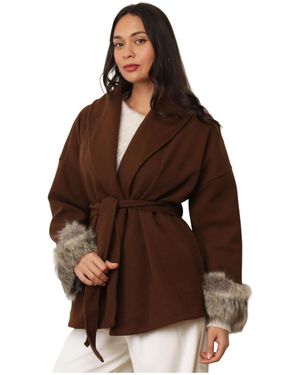 La Modeuse Mantel 76999_P182508 - Bruin