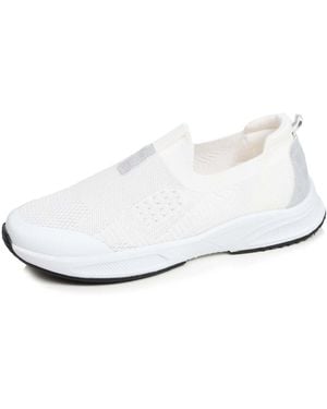 Isotoner Baskets Basses Baskets Femme Slip-On Sport - Blanc