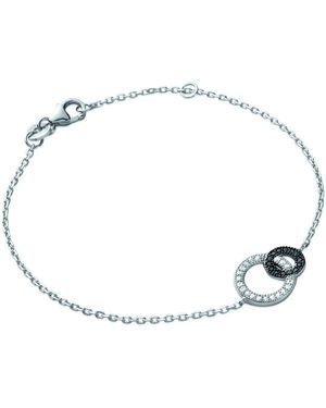 Brillaxis Bracelets Bracelet argent black et white - Bleu