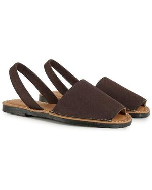 V.Gan Sandales plates Rambu Menorcan Des Sandales - Marron