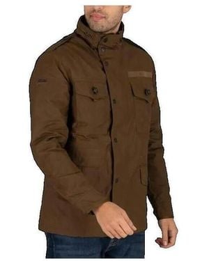 Superdry Manteau Manteau Waxed Field Jacket - Marron