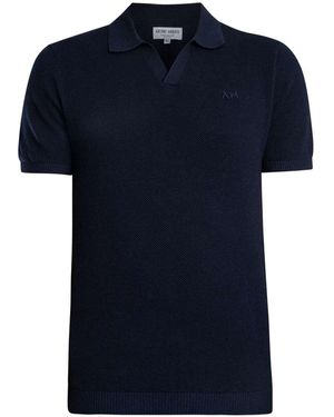 Antony Morato Polo Polo en fil doux avec logo - Bleu