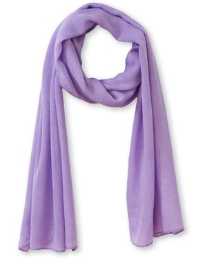 Daxon Echarpe Etole En Maille Douce - Violet