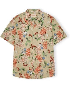 Revolution Chemise RVLT Cuban 3111 Shirt - Orange - Métallisé