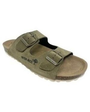 Interbios Claquettes Sandale INTER BIOS 7600, kaki - Vert
