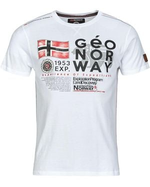 GEOGRAPHICAL NORWAY T-Shirt Korte Mouw Jivy - Wit