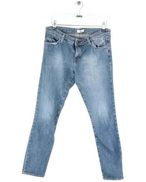 Ba&sh Jeans Jean slim en coton bleu