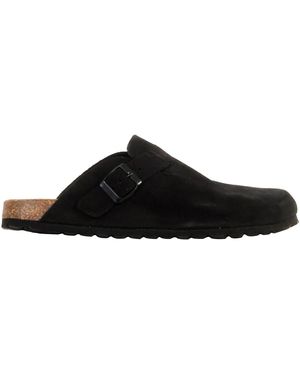 The Divine Factory Mules Mules Cuir Noga Joasis Edge - Noir