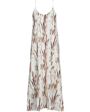 Freeman T.porter Lange Jurk Reeda Desert - Metallic
