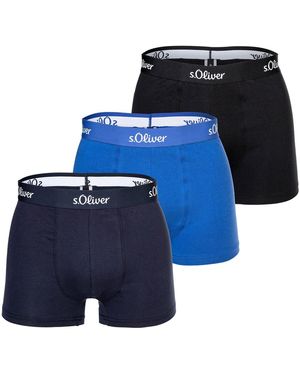 S.oliver Caleçons Caleçon Paquet de 3 - Bleu