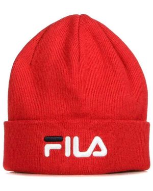 Fila Bonnet Linear Logo - Rouge