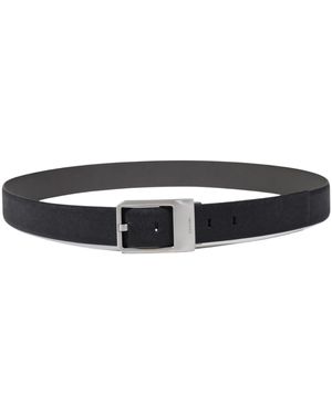 Calvin Klein Ceinture FACETED BUCKLE 35MM ADJ/REV LV04D7010G - Noir