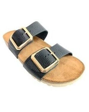 Interbios Chaussures sandale noire pour INTER BIOS 7232 - Bleu